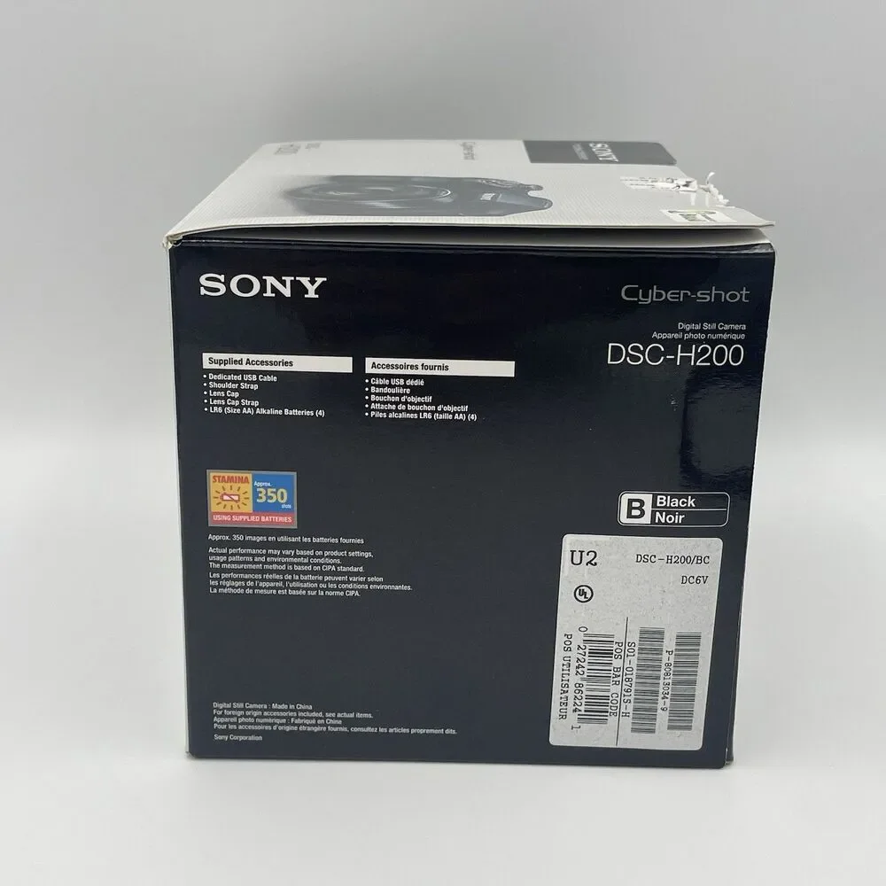 Sony Cyber-Shot DSC-H200 20.1MP 26x Digital Camera - *BATTERY COMPARTMENT STUCK*